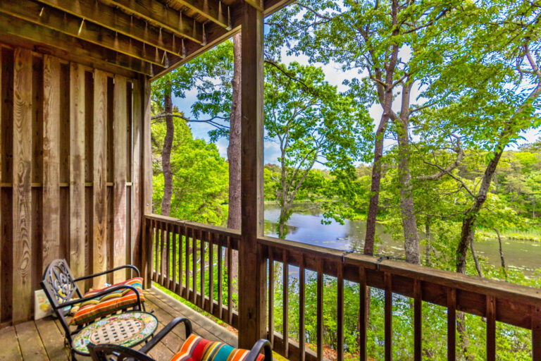 balcony near the living room with 2 seats