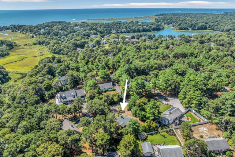 aerial photography of the property 65 Lantern Ln, South Chatham